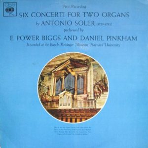 Padre Antonio Soler - Six Concerti For Two Organs
