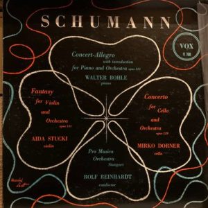 Robert Schumann - Concert Allegro - Fantasy For Violin - Cello Concerto