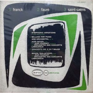 Cesar Franck - Symphonic Variations / Ballade For Piano And Orchestra / Concerto No. 5 In F Major