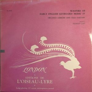Thurston Dart - Masters Of Early English Keyboard Music IV