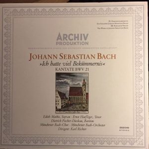 Johann Sebastian Bach -Ich Hatte Viel Bekummernis- Kantate BWV 21