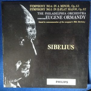 The Philadelphia Orchestra - Symphony No. 4 In A Minor Op. 63 / Symphony No. 5 In E Flat Major Op. 82