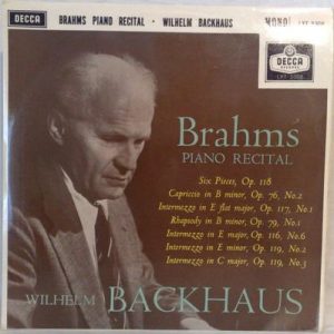 Johannes Brahms - Brahms Piano Recital