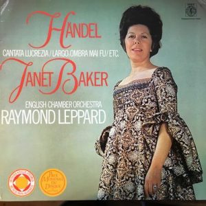 Janet Baker - Handel Janet Baker Cantata Lucrezia / Largo:Ombra Mai Fu/Etc.