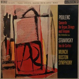 Francis Poulenc - Concerto For Organ, Strings And Timpani / Jeu Des Cartes