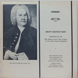Johann Sebastian Bach - Cantata No. 146 "Wir Mussen Durch Viel Trubsal In Das Reich Gottes Eingehen"