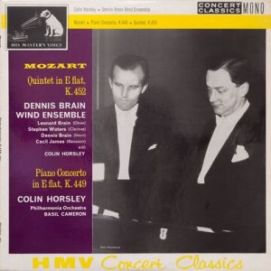 Wolfgang Amadeus Mozart - Quintet In E Flat K.452 / Piano Concerto In E Flat K.449