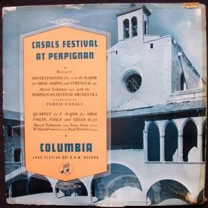 Pablo Casals - Casals Festival At Perpignan