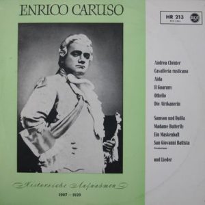 Enrico Caruso - Historische Aufnahmen 1907-1920
