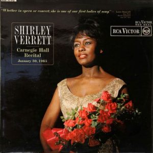 Shirley Verrett - Carnegie Hall Recital - January 30, 1965