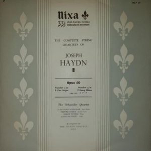 Joseph Haydn - The Complete String Quartets. Opus 50: Number 3 In E Flat Major, Number 4 In F Sharp Minor