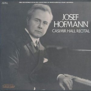 Josef Hofmann - Casimir Hall Recital - The Curtis Institute Of Music  April7, 1938
