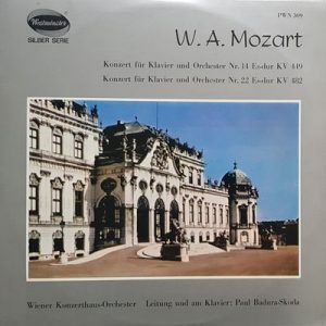 Wiener Konzerthausorchester - Konzert Fur Klavier Und Orchester Nr. 14, Es-Dur KV 449 / Konzert Fur Klavier Und Orchester Nr. 22 Es-Dur KV 482