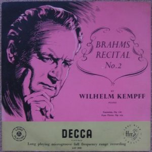 Johannes Brahms - Brahms Recital No. 2