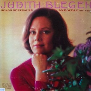 Judith Blegen - Songs Of Strauss And Wolf