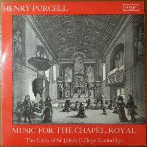 Henry Purcell - Music For The Chapel Royal