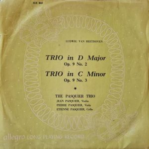 Ludwig van Beethoven - Trio In D Major Op. 9 No. 2 . Trio In C Minor Op. 9 No. 3