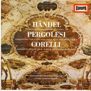 Sudwestdeutsches Kammerorchester - Handel / Pergolesi / Corelli