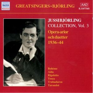Jussi Bjorling - Jussi Bjorling Collection Vol. 3 Opera-arior Och Duetter 1936-44