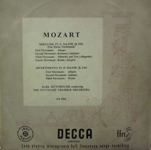 Wolfgang Amadeus Mozart - Serenade In G Major (K.525) 'Eine Kleine Nachtmusik' / Divertimento In D Major (K.136)